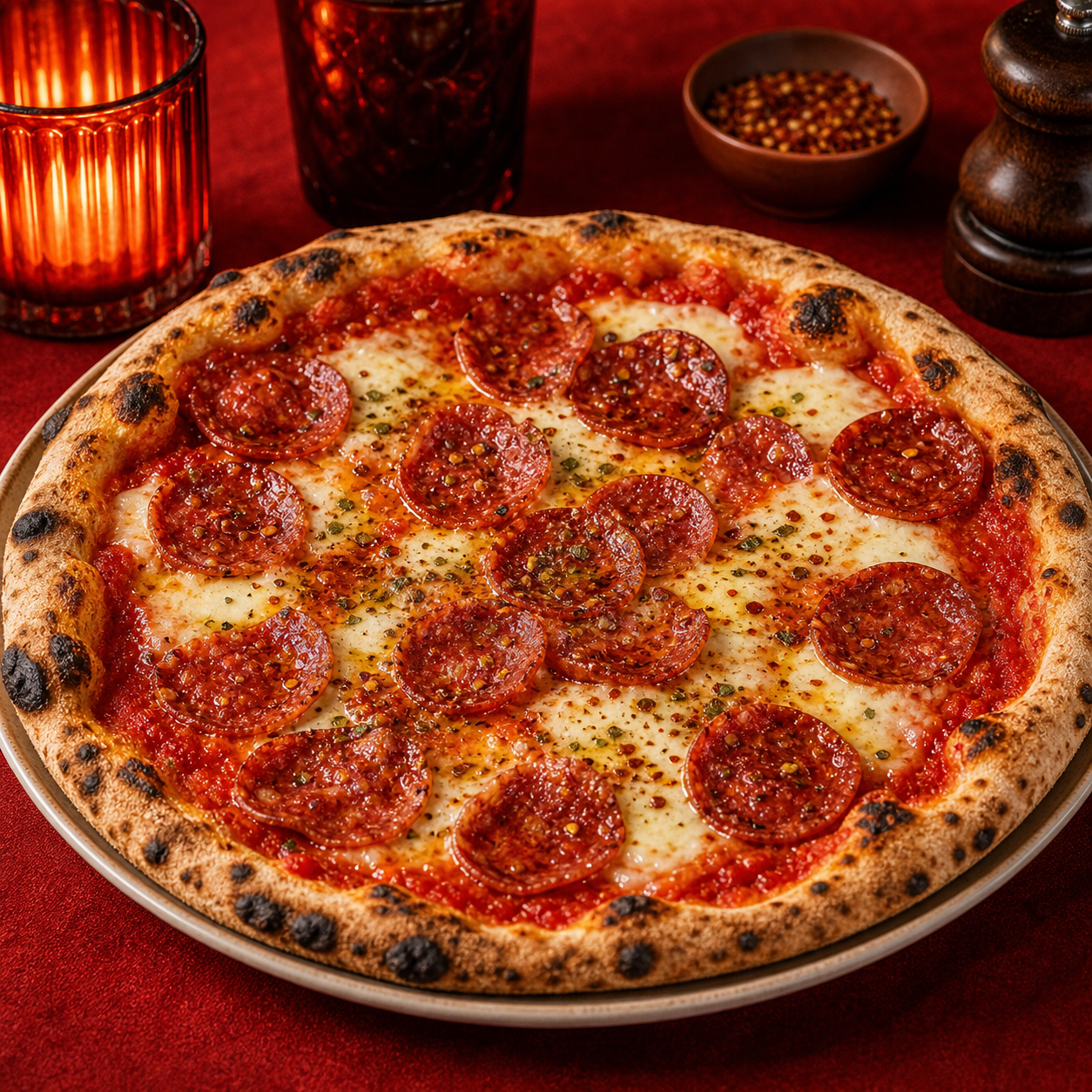 Diavola at Tomato restaurant, Accra